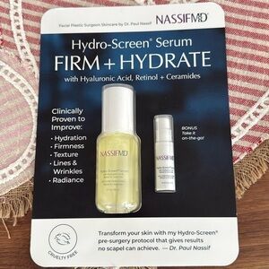 NASSIF MnD hydro screen serum firm + hydrate with hydraulic acid, 60 ml 2fl oz